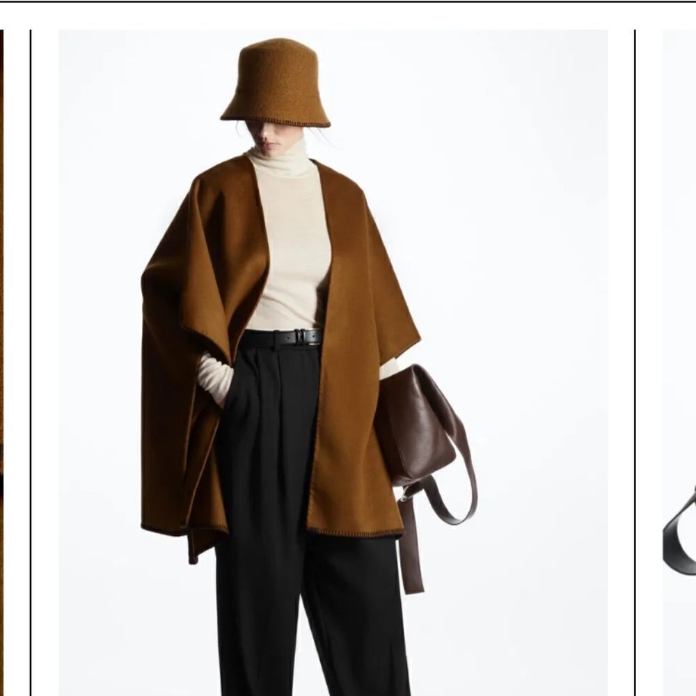 COS Contrast-Stitch Cape - Picture 8 of 8